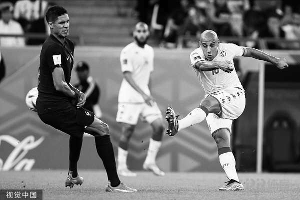 世界杯-突尼斯1-0法国 哈兹里破门、格列兹曼终场前绝平被吹