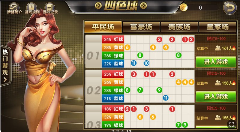 四色球