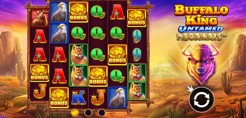 《王者野牛奔放》——荒野之王,狂野来袭! 4 免费旋转功能